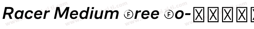 Racer Medium Free Fo字体转换